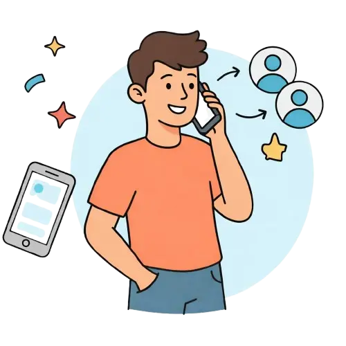 Stap 1: Ontvanger kiezen